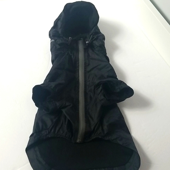 REDDY BLACK HOODED WATERPROOF DOG RAINCOAT - Picture 4 of 9